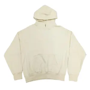 Oversized Hoodie Unisex Loose Fit Pullover Sweatshirt |2022 Eggshell Cream White | Soft Casual Streetwear Hooded Top for Men Women, All Seasons Menswear