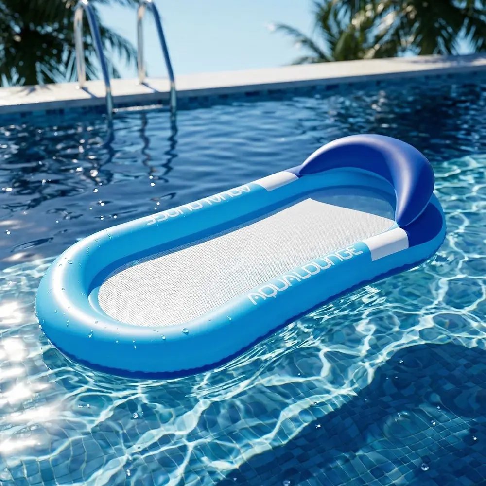 Inflatable Pool Float Bed, Durable Thick PVC Material, Soft Comfortable Water Mattress, Perfect for Home Pools, Yard, Summer Leisure, Inflatable Pool Lounge, Pool Floater, Pool Floaties