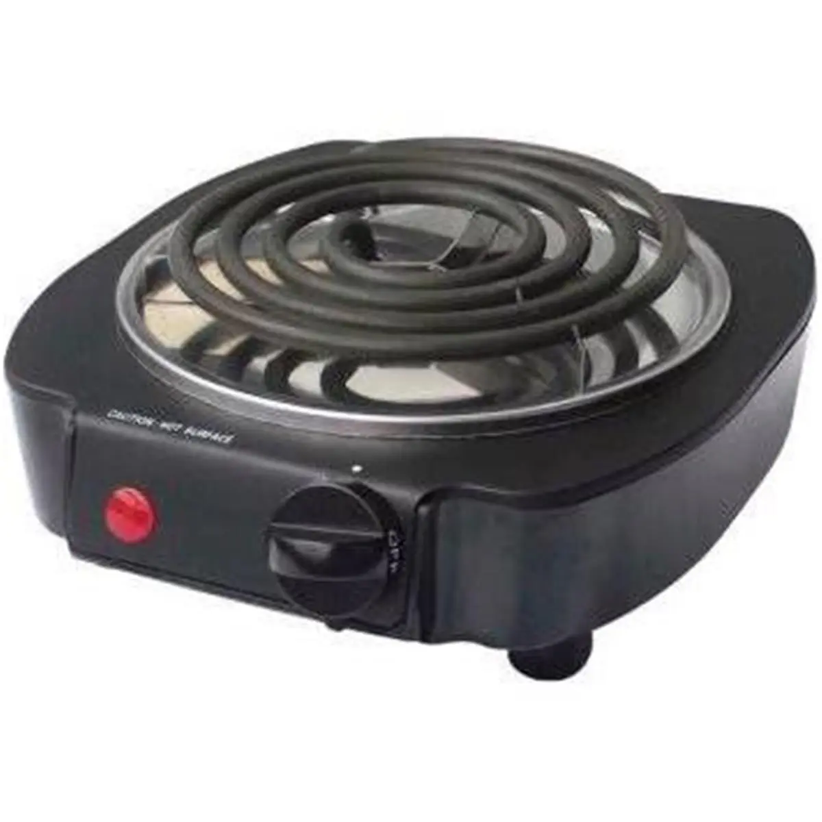 212 MAIN MBR 6234678 Portable Knob Control Induction Hob, 1100W Single Coil-Style Heating Element, Black, High Power Output, Adjustable Temperature, Quick Cook Kitchen Appliance, Kitchen Appliances, Knob Control Induction Hobs