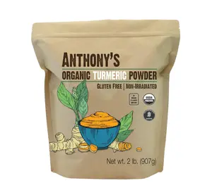 Anthony's Organic Turmeric Root Powder, 2 lb, Curcumin Powder, Gluten Free & Non GMO (Pack of 1)