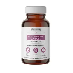 Just Ingredients Glutathione Complex – 60-Capsule Supplement with Liposomal, S-Acetyl-L-Glutathione & CoreBiome Tributyrin – Supports Antioxidant Defense, Detoxification & Cellular Health*