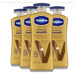 Vaseline Intensive Care Almond Smooth Body Lotion - Hydrating Moisturizer for Dry Skin, Beauty Products for Body Care, Soothing Formula to Promote Skin Health, 20.3 oz, 4-Pack