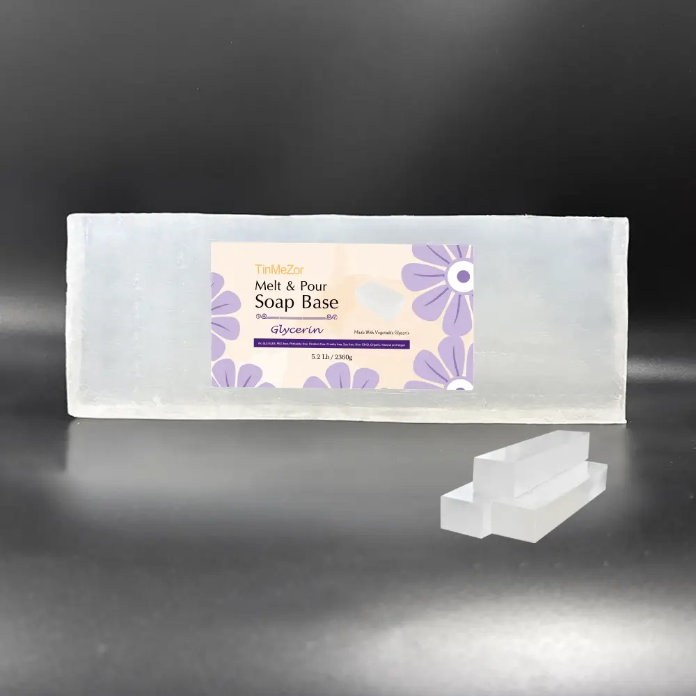 Glycerin Soap Base 5.2 lbs for Natural Melt and Pour Soap Making Organic Goats Milk Bulk Clear Soap Base
