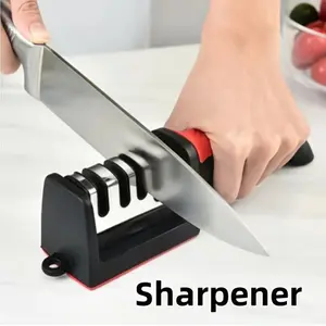 One Piece 4 Level Quick Sharpener, Efficient Knife Sharpening Tool, Durable Kitchen Accessory, Perfect for Home Use, Kitchenware