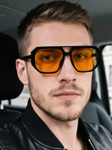 Vintage High-Quality Unisex Dual-Bridge Aviator Sunglasses, UV Protection, Lightweight & Durable, Perfect for Travel & Gifts, Trendy Vintage Sunglasses