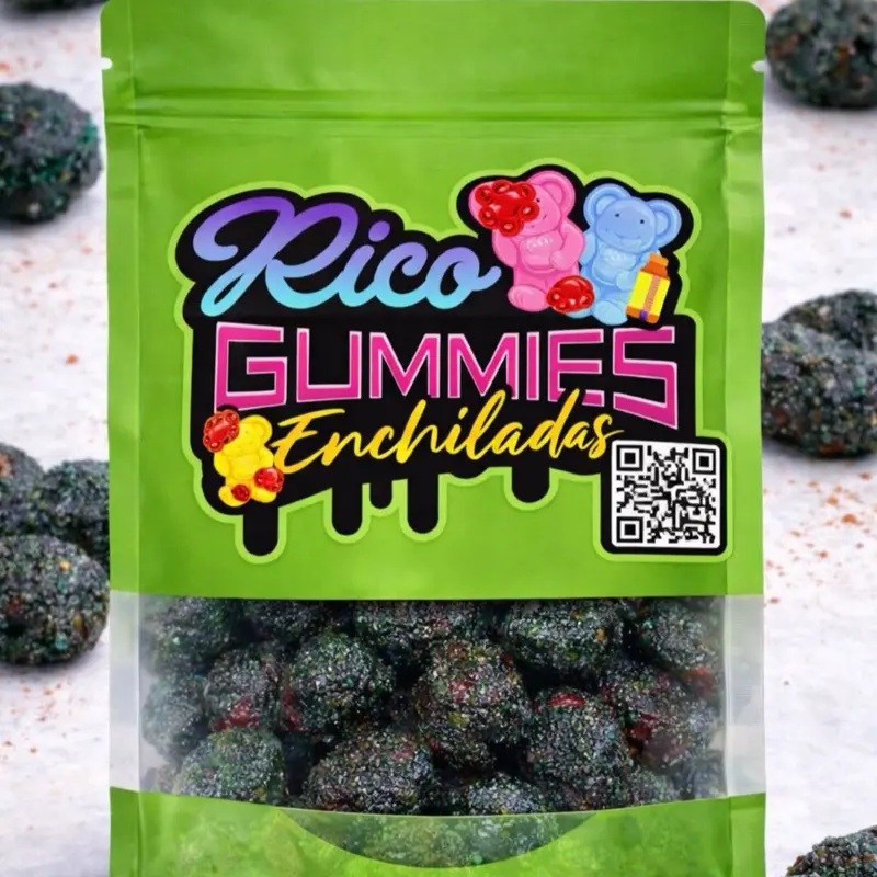 Rico Gummies Enchilados - Pickled GusheZ Gummies Candy with Unique Flavor and Sweet Snack