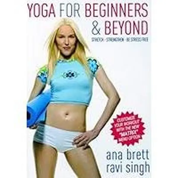 Used Yoga for Beginners Tutorial DVD - Ana Brett & Ravi Singh, Stretch, Strengthen, Reduce Stress