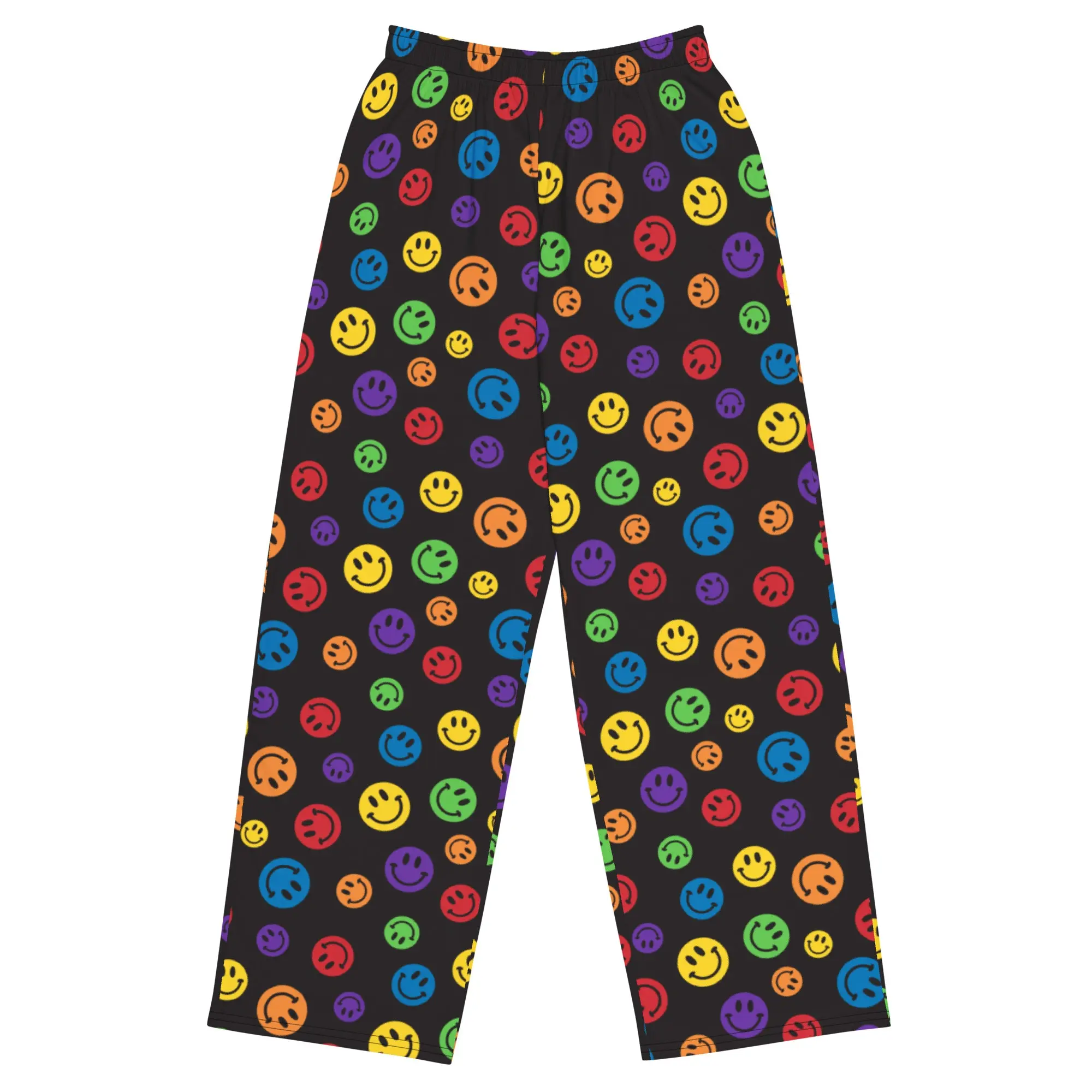 Rainbow Smiles Unisex Wide-Leg Pants