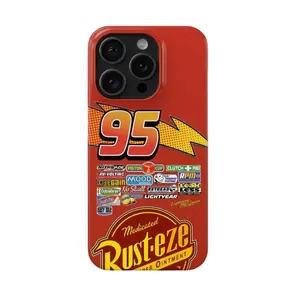 Lightning McQueen Racing Phone case compatible with iPhone 17/16/15/14/13/12/11 Pro Max/Plus and Samsung Galaxy S23FE/22/23/24/25.