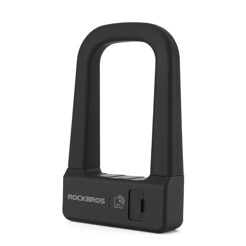 ROCKBROS Smart U Lock NFC Unlocking (NFC fuction phone only),MTB Road Bike Lock  Anti-theft Lock Waterproof Rechargeable Safety Lock