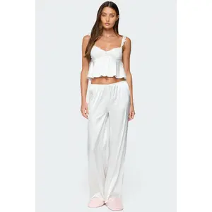 Izabella Satin Effect Pants