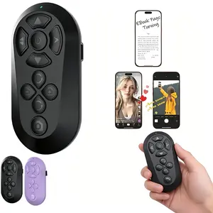 2026 Upgraded Bluetooth Remote for TikTok Scrolling, Page Turning, Volume Control and Camera Shutter, Hands-Free Phone Controller for iPhone and Android Smartphones