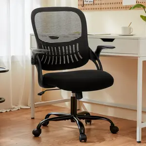 Furnest Furniture Indoor Furniture chairs Height Adjustable Office Computer Desk chair, Ergonomic Mid-Back Mesh Rolling Work Swivel chairs with Wheels, Comfy Arms for Home and work hermanmiller chair