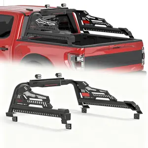 Universal Truck Bed Roll Bar for Mid-Size & Full-Size Trucks, Steel Chase Rack Sport Bar for Ford F-150, for Chevy Silverado & GMC Serria 1500, Colorado & Canyon, for Tacoma Tundra, Gladiator