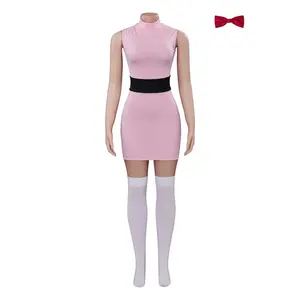Powerpuff Dress Set Blossom Buttercup Bubbles Costume Pink Dress With Belt