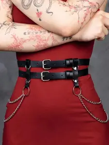Dark JK Chain Fashion Punk Style Belt Girl Hip Hop Belt All-Purpose Decorative Metal Dress Waistband Coat Personality Chain Belts