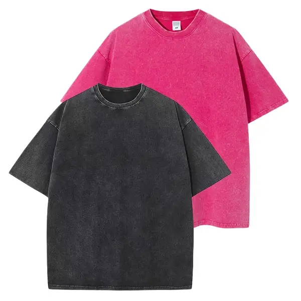 2 Pack Retro Washed Distressed Oversized T-shirts, Men’s Loose Streetwear Tops for Daily/Hip Hop/Outdoor, 2PCS Black & Gray All-Match Tees tshirt men fathersdaygift  white tee