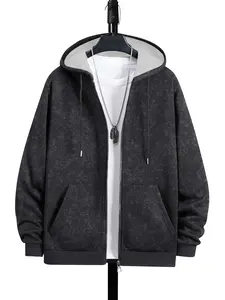 Men's Lightweight Long Sleeve Pocket Vintage Zip-Up Hoodie Fashionable Casual Outdoor Jacket Running Windbreaker Street Style Travel Vacation Hiking Commuting Gift for Boyfriend or Husband Classic Coats Zippers Menswear Stylish