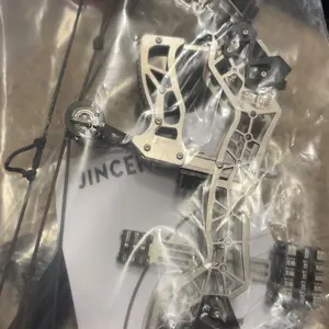 Sport-Partner Stainless Steel Mini Composite Bow and Arrow Toy Set with 8 Arrows Ideal for Beginners Practice Archery Compact Durable Gift Compound Bow