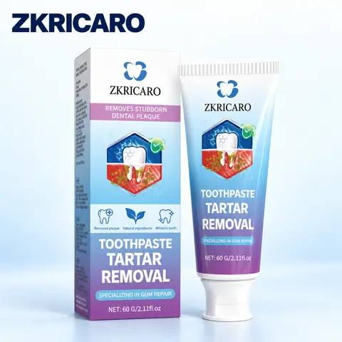 ZKRICARO Anti Cavity Toothpaste Hydroxyapatite, Prevents Bad Breath & Remineralize Enamel, Natural Ingredient Gentle Care to Protects Gum & Whitens Teeth pearly white