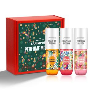 hair & body perfume spray, 3 counts/set long lasting fragrance body mist, fragrance gifts for women & men, birthday holiday gifts