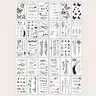 Creative Temporary Tattoo Stickers Set, Realistic Rose Feather Wind Chime Planet Leaf Butterfly, Waterproof for Men Women Arms Face Fingers Neck, Temporary Fake Tattoo Tattoos Stickers