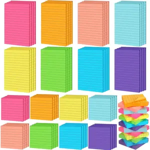 64 count Lined Sticky Notes Self Stick Notes with Lines Bright Assorted Colors Sticky Pad for  Office Products  Memos, 1920 Sheets(4 x 6 Inch, 3 x 3 Inch, Color)