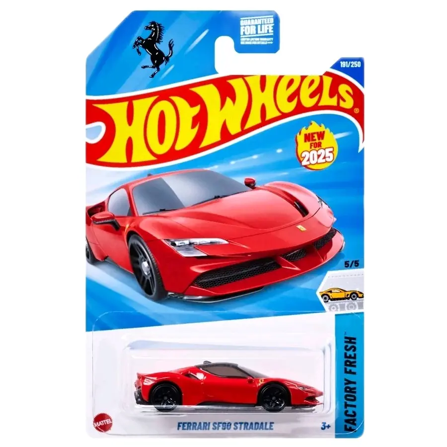 Hot Wheels 2025 Ferrari SF90 Stradale Diecast Collectible Model Car, Model Cars