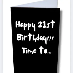 Birthday Card for 21st Birthday - Perfect for Celebrating