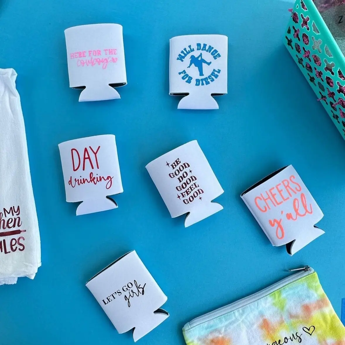 Customized drink coozies