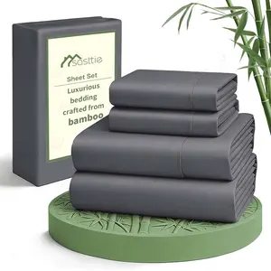 SASTTIE Extra Deep Pocket King Sheets - 4 Piece Breathable & Cooling Bed Sheets - Hotel Luxury Bed Sheet Set - Soft, Wrinkle Free & Comfy - Easily Fits Extra Deep Mattresses - Deep Pocket Light Blue Sheets
