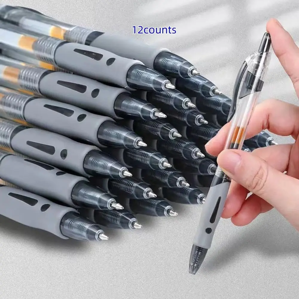 12-Pack Retractable Gel Ink Rollerball Pens, Bold for Exams, Ideal for School and Office Use, Durable Writing Instruments, College Student Pen