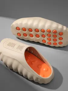 Unisex Lightweight Breathable Massage Sandals, Comfortable All-Season Slip-Ons, Non-Slip Indoor Outdoor Shoes, Fashionable Ladies' Footwear, Indoor Slippers