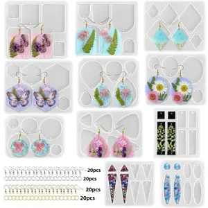 11 Pack Resin Earrings Molds with Varieties of Shapes and Sizes and Accessory Beauty & Personal Care