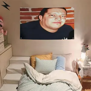 funny tapestry 60in x 40inFunny Vulcano Tapestry Flag Wall Hanging for Bedroom College Dorm Room Banner Man Cave Frat Wall Home Decor with 4 for Easy Hanging 3x5 Feet