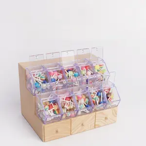 Mini Scene Dollhouse Candy Storage Display Set, Mini Display Shelf with Transparent Storage Jars, Candy Box Shelf Model, Realistic Shop Display Rack Ornament, Home Desktop Decorative Model, Includes 1 Rack and 10 Jars