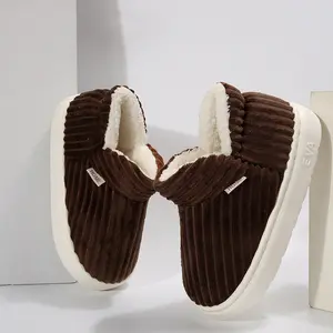 Comfortable Women's Cotton Fleece Slippers for Indoor Use - Soft and Cozy Indoor Outdoor Shoes Winter Warm Mini Snow Boots