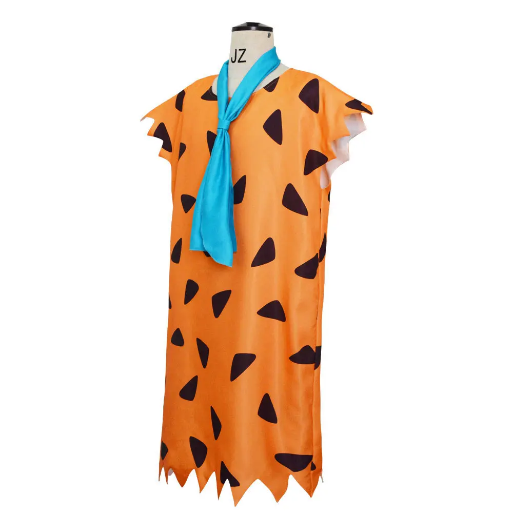 Adult Caveman Costume - Dress with Scarf, Ideal for Halloween Cosplay Party, Theme Events