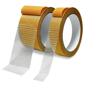 Double Sided Fabric Tape Roll, Durable Double Sided High Adhesive Strength Carpet Tape, Multi-Purpose 2.54cm X 9.14m Strong Sticky Tape