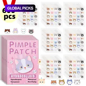 Cute Cat Design Hydrocolloid Acne Stickers, Suitable for Sensitive Skin, Fragrance-Free & Paraben-Free, Light Skin Types, Pimple Patch #GLOBAL PICKS