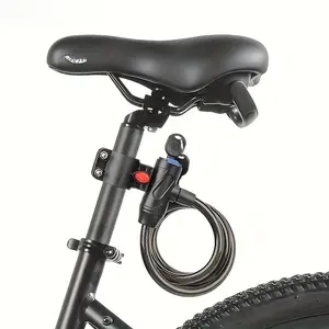 2-Piece set [1 lock holder + 1 one-word key lock] Mountain bike lock, Bike Lock With Key, anti-theft, reinforced bicycle safety accessories, polished surface, manual control method, secure storage for motorcycles and bicycles