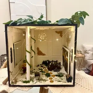 Olde Victorian Enchanted Garden Ballroom Miniature Dollhouse Display