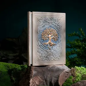 Tree of Life Journal for Women, Men, Gratitude bullet journal, Bible journal, Norse mythology, Yggdrasil, Handmade, Grimoire, Thick Paper, Vintage Diary, Sketchbook, Gift