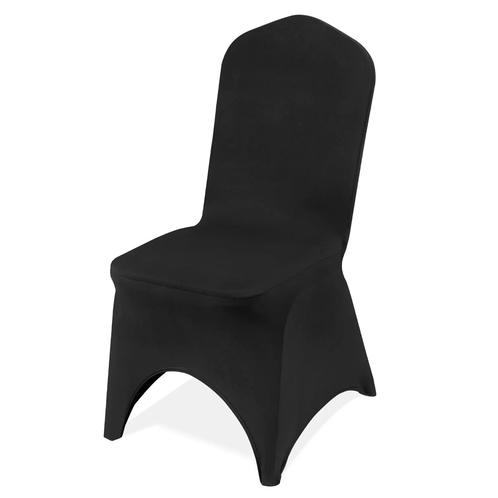 【Summerfinds】VEVOR Stretch Spandex Folding Chair CoversUniversal Fitted Arched Front SlipcoversRemovable Washable Dining Chair ProtectorElastic Furniture Protector for WeddingBanquetDining (50PCS Black), Dining Chair Protector