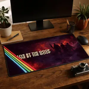 Limited Arc Raiders Gaming Desk Mat Live By The Goop Die By The Goop Funny Gamer Mousepad  Vintage Gamer Decor Valentines Day Gamer Gift