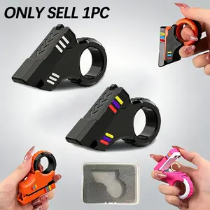 Multifunctional Stress Relief Tool, 3D Printed Finger Spinner for Adhd and Asmr, Portable Edc Toy, Unisex Gift for Adults and Kids, Hand Fidget