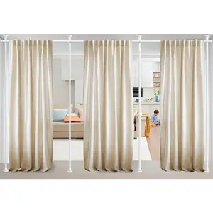 Room Divider Tension Rod 28-171in Adjustable 4-10ft Floor to Ceiling White