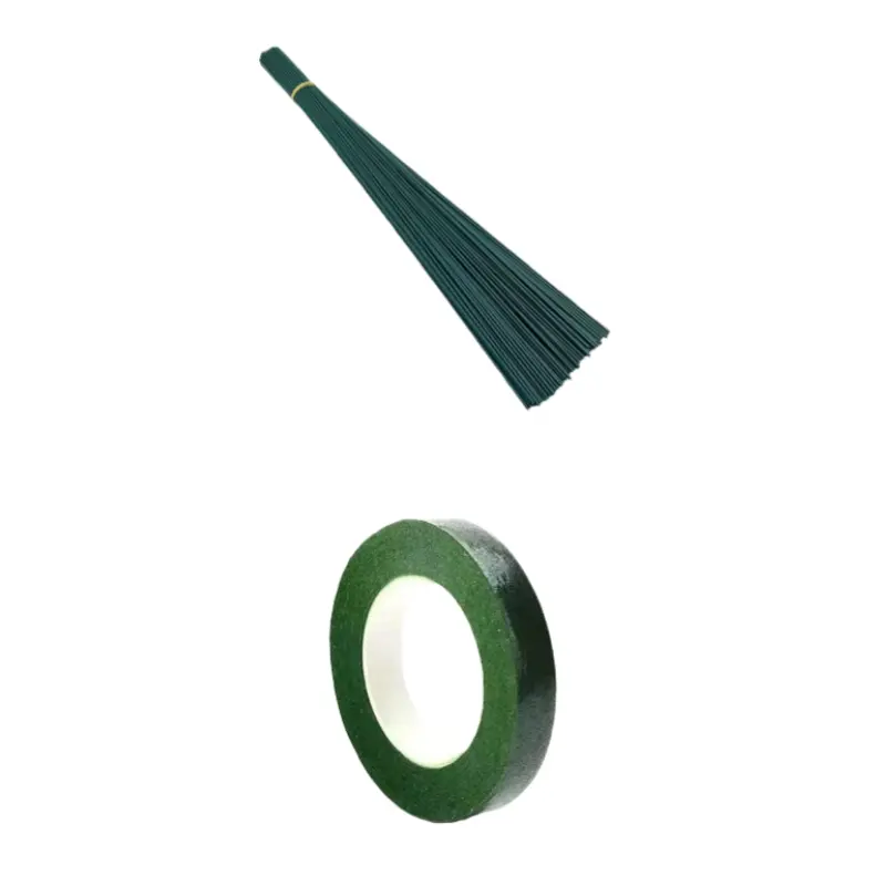 50pcs Deep Metal Flower Stem Wire, Flexible Rust-Resistant Floral Tape for DIY Crafts, Bouquets, Wreaths, Artificial Flowers, Garden Decor, Garden Arrangement, Crafting Tools, Crafting Materials, Garden Decorations