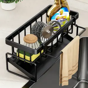 Rust-Resistant Kitchen Sink Organizer - Cloth Hanging Holder for Sponges & Hand Soap, Essential Countertop Storage