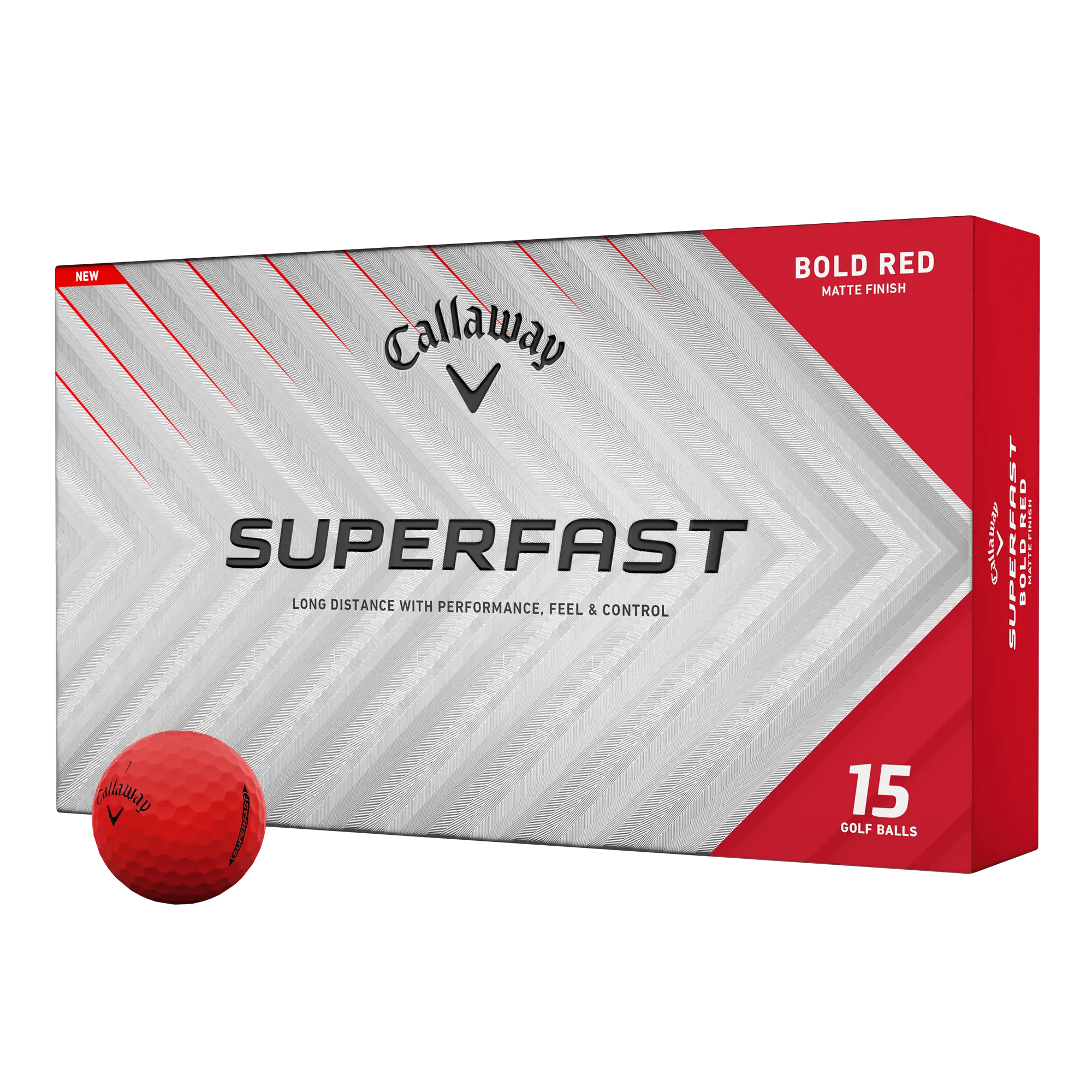 Callaway Golf Superfast Bold Red 15-Pack Golf Balls